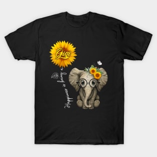 Happiness Is Being A Gigi   Cute Elephant T-Shirt